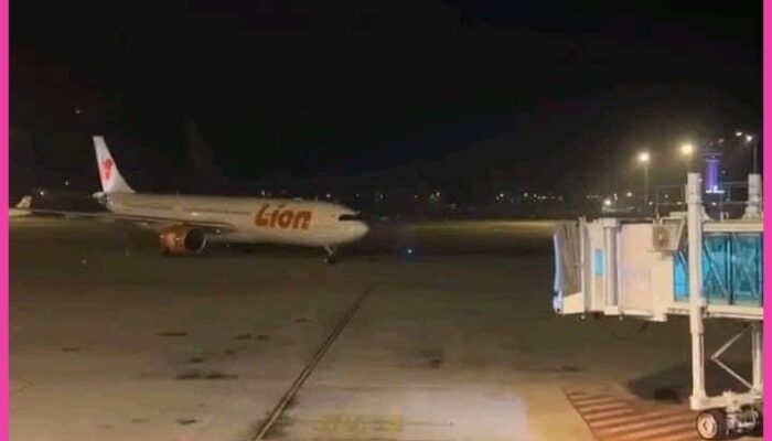 Pesawat Lion Air Tujuan Jeddah Mendarat di Kualanamu