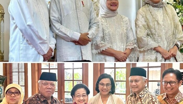Sri Mulyani Lebaran Dengan Jokowi, Prabowo Hingga Megawati
