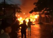 Kebakaran Terjadi Akibat Petir Sambar Mesin Pertamini