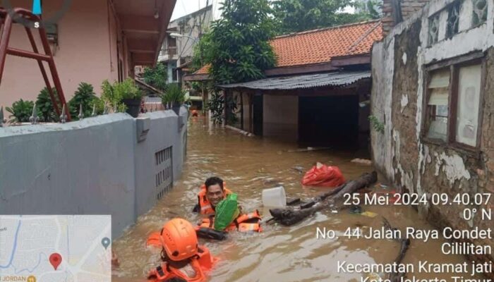 54 Titik Jakarta Timur Tergenang Banjir
