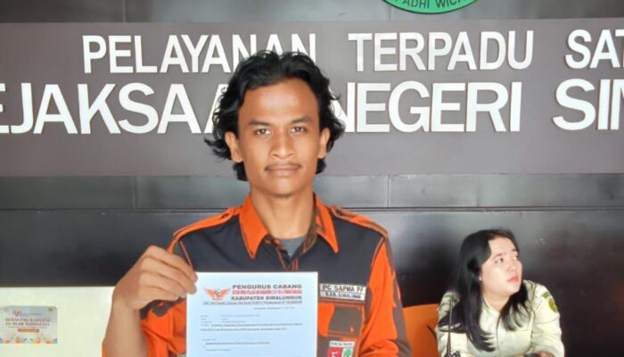 Sapma PP Simalungun Laporkan Bupati dan Kepala DPMN ke Kejari