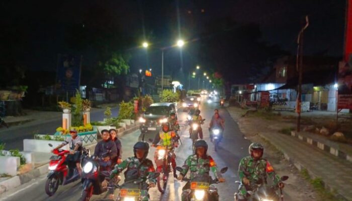 Cegah Terjadinya Aksi Tawuran Kodim 0207/ Simalungun Lakukan Patroli di Pematangsiantar