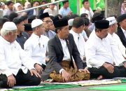 Jokowi Sholat Idul Adha di Semarang