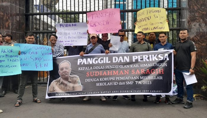 DPP GARANSI Minta Kejatisu Periksa Kadis Pendidikan Simalungun