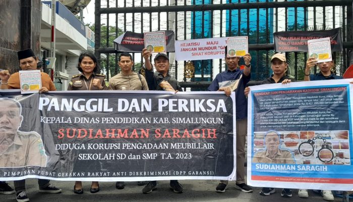 Aksi Jilid 3 DPP GARANSI, Minta Kejatisu Usut Korupsi di Dinas Pendidikan Simalungun