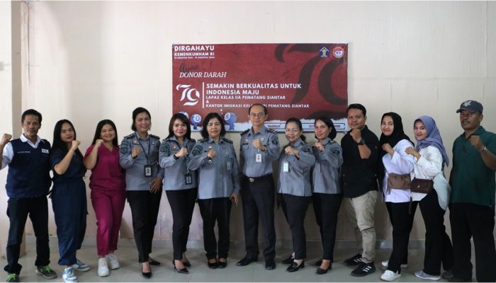 Peringati HUT RI Ke 79 Lapas Kelas IIA Pematangsiantar Adakan Donor Darah