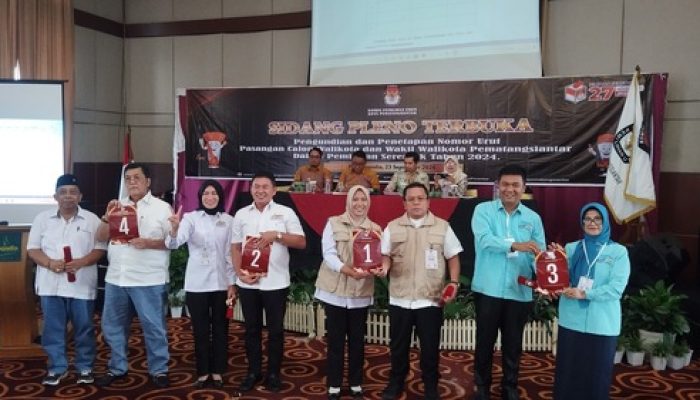 Empat Paslon Wali Kota Pematangsiantar Peroleh Nomor Urut