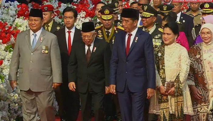 Gibran Hadiri Upacara HUT TNI Ke-79