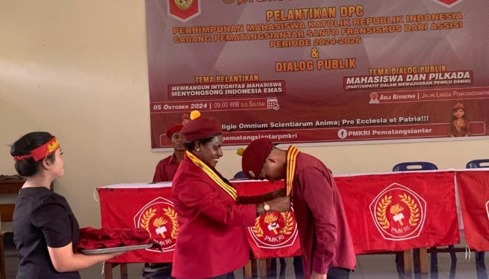 Marulitua Sihombing Kembali Pimpin PMKRI Pematangsiantar 2024-2026