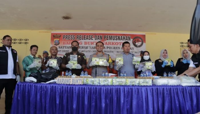25 Kg Sabu Berhasil Diamankan Polres Asahan Dari 2 Kurir