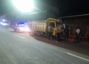Pengendara Septor Tewas Laga Kambing Dengan Truk di Pematangsiantar
