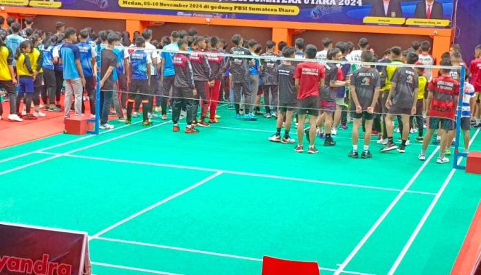 Tanpa Perhatian Pemerintah, 29 Atlit Bulutangkis Pematangsiantar Ikuti Kejurprov di Medan