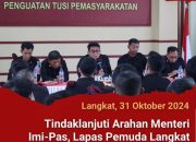 Tindaklanjuti Arahan Menteri Imi-Pas, Lapas Pemuda Langkat Tanggap Gelar Rapat Internal dan Tes Urine Petugas dan WBP