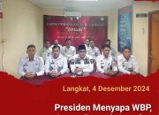 ‘Presiden Menyapa WBP’, Lapas Pemuda Langkat ikuti Rapat Persiapan Perencanaan