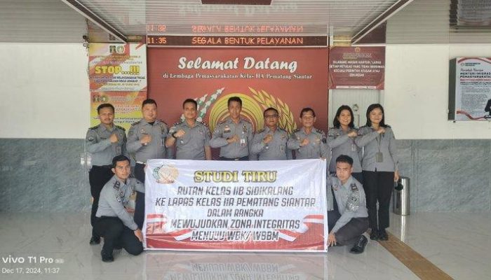 Lapas Kelas IIA Pematangsiantar Terima Kunjungan Study Tiru Rutan Sidikalang