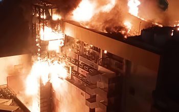 Lantai 9 Glodok Plaza Roboh Imbas Kebakaran