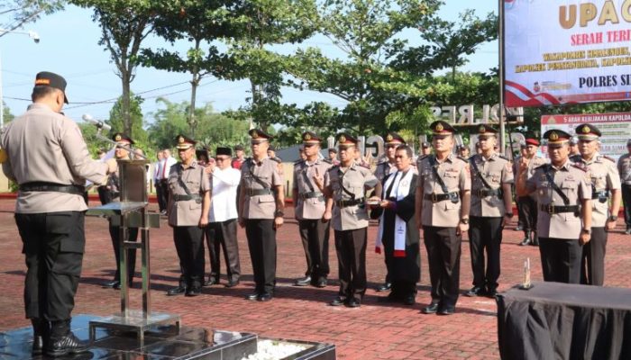 Kapolres Simalungun Pimpin Sertijab Lima Pejabat Utama di Awal Tahun 2025