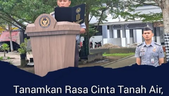 Tanamkan Rasa Cinta Tanah Air, Lapas Pemuda Langkat Laksanakan Upacara Kesadaran Berbangsa dan Bernegara