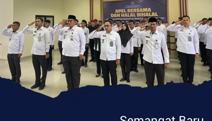 Semangat Baru, Lapas Pemuda Langkat Laksanakan Apel Bersama dan Halal Bihalal