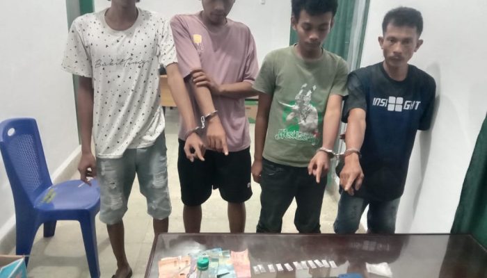Lagi!Kodim 0207/Simalungun Gempur Peredaran Narkoba, 2,5 Gram Sabu dan Empat Pelaku di Amankan
