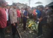 Seorang Pengendara Sepeda Motor Tewas Ditabrak Kereta Api