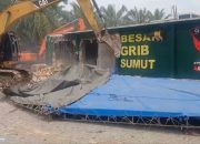 Bobby Nasution Pimpin Pembongkaran Kantor GRIB Jaya Sumut