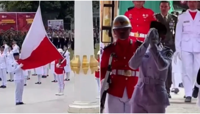 Paskibraka di Mamasa Sempat Salah Ikat Bendera Merah Putih
