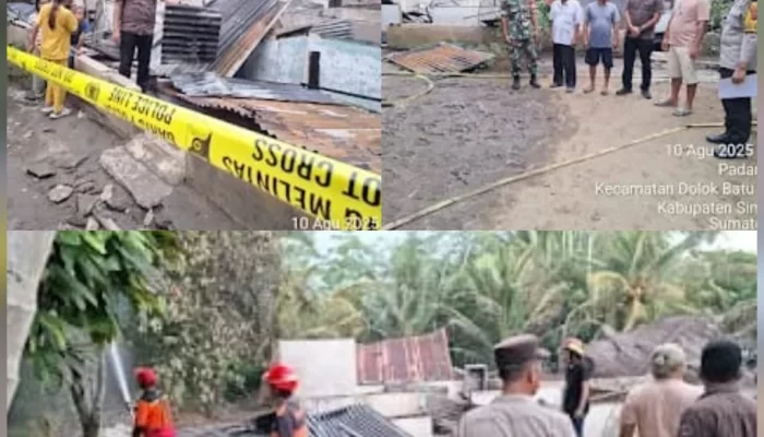 2 Unit Rumah Kontrakan Terbakar di Dobana, Kerugian 132 Juta