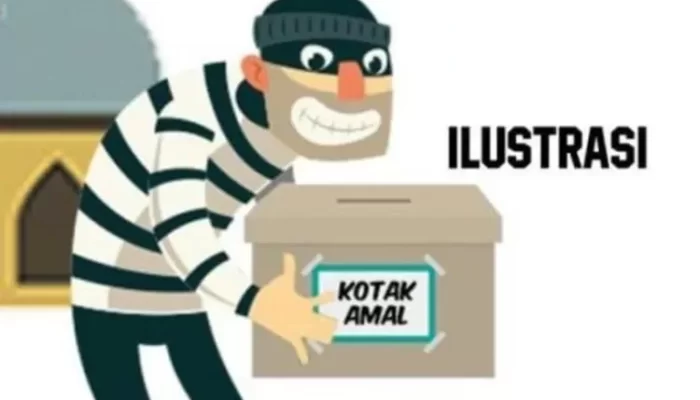 Oknum TNI Curi Kotak Amal