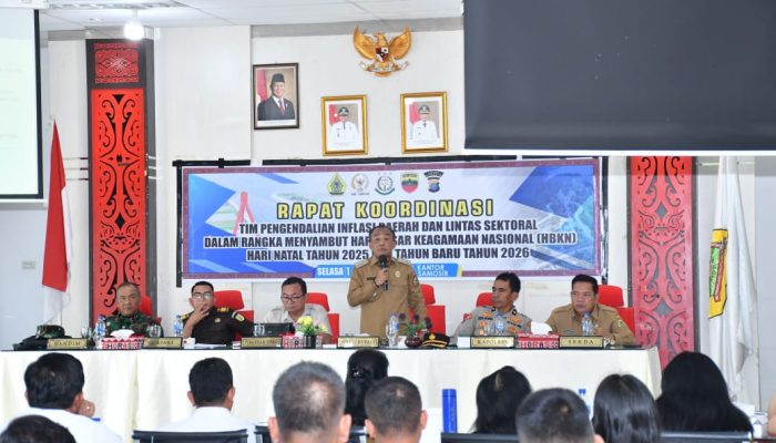 Dipimpin Wabup, Pemkab Samosir Siapkan Pengendalian Inflasi dan Kesiapsiagaan Lintas Sektor Sambut Nataru
