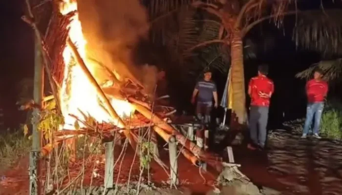 Polres Langkat Bakar Barak Narkoba