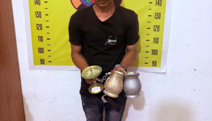 Curi Perlengkapan Ibadah Gereja St.Yoseph Jalan Bali, Pria Ini Diamankan Polisi