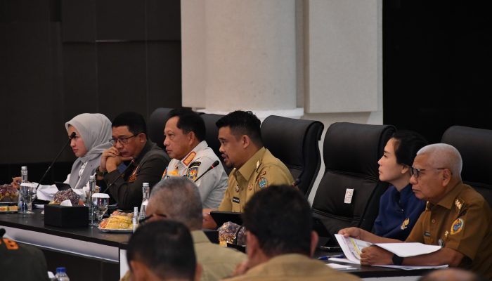 Bupati Samosir Hadiri Rakor Percepatan Rekonstruksi Pasca Bencana Sumut