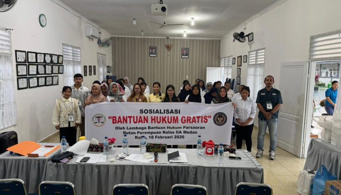 LBH Parsaoran Hadir Wujudkan Hak Keadilan Bagi Warga Binaan Rutan Perempuan Medan Secara gratis