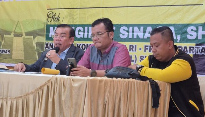 Mangihut Sinaga Gelar Sosialisasi 4 Pilar Kebangsaan, Serap Aspirasi Warga