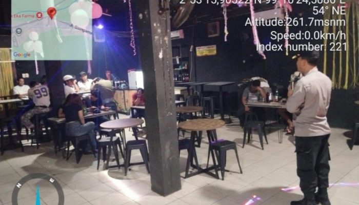 Polsek Tanah Jawa Razia THM Ajak Pengusaha Hormati Bulan Ramadhan