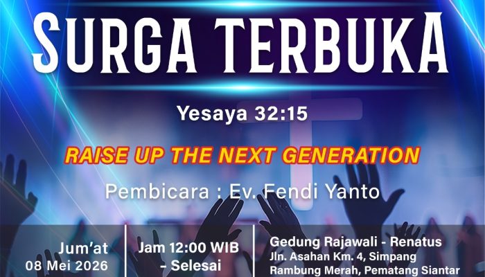 5000 Pemuda dan Pelajar Pematang Siantar Hadiri KKR Akbar ‘Surga Terbuka’, Usung Misi Transformasi Karakter