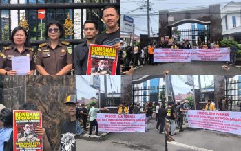 Disambut Perwakilan Kejatisu, Puluhan Massa Minta Periksa Hotbinson Damanik dan Mhd Ali Damanik Atas Dugaan Korupsi di PUTR Simalungun