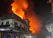 Pasar Tradisional Parluasan Pematangsiantar Kembali Terbakar