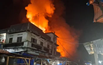 Pasar Tradisional Parluasan Pematangsiantar Kembali Terbakar