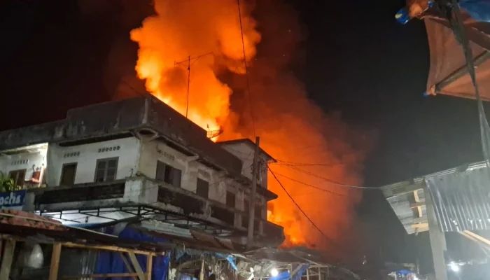 Pasar Tradisional Parluasan Pematangsiantar Kembali Terbakar