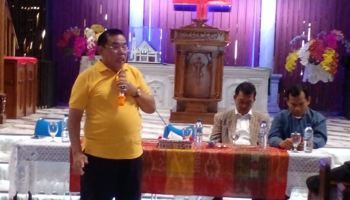 Mangihut Sinaga Kunjungi Kaum Ibu GKPI Tomuan Pematangsiantar