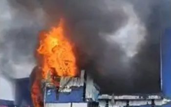 Pabrik Sabun PT Evyap di Sei Mangkei Kebakaran