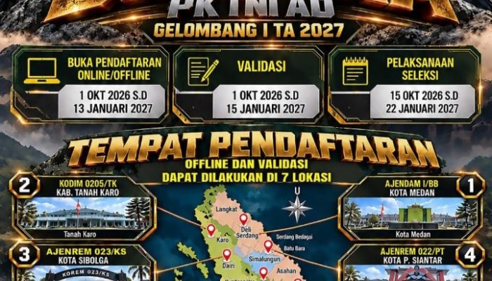 Telah Dibuka, Pendaftaran Bagi Muda Mudi Ingin Mengabdi Negara, Bintara PK TNI AD Gelombang I TA 2027